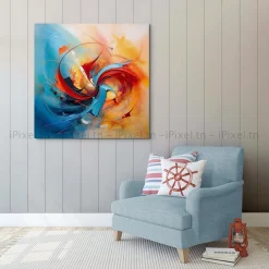 Tableau Toile Art Abstrait IP-01403