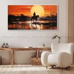 TABLEAU TOILE ART DES CHEVAUX IP-01504