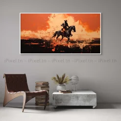 TABLEAU TOILE ART DES CHEVAUX IP-01506