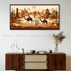 TABLEAU TOILE ART DES CHEVAUX IP-01507