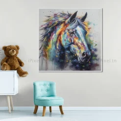 TABLEAU TOILE ART DES CHEVAUX IP-01509