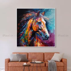TABLEAU TOILE ART DES CHEVAUX IP-01510