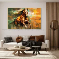 Tableau Toile Art Des Chevaux IP-01518
