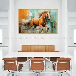 Tableau Toile Art Des Chevaux IP-01519