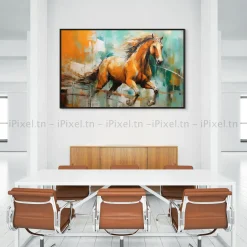 Tableau Toile Art Des Chevaux IP-01519