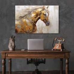 Tableau Toile Art Des Chevaux IP-01521