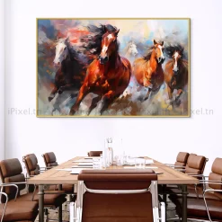 Tableau Toile Art Des Chevaux IP-01529
