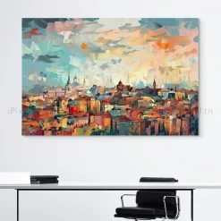 Tableau Toile Art Architecturale IP-01713