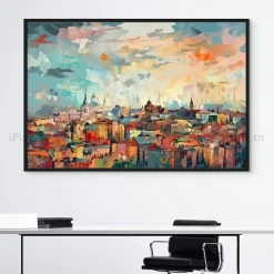 Tableau Toile Art Architecturale IP-01713