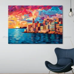 Tableau Toile Art Architecturale IP-01758