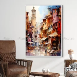 Tableau Toile Art Architecturale IP-01759