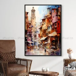 Tableau Toile Art Architecturale IP-01759