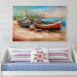 Tableau Toile Art Des Mers Et Bateaux IP-02192