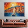 Tableau Toile Art Des Mers Et Bateaux IP-02198