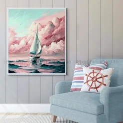 Tableau Toile Art Des Mers Et Bateaux IP-02200
