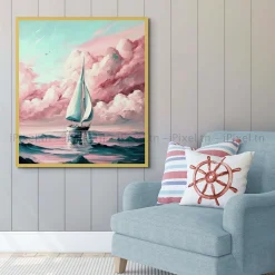 Tableau Toile Art Des Mers Et Bateaux IP-02200