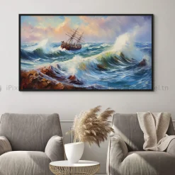 Tableau Toile Art Des Mers Et Bateaux IP-02212