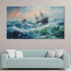 Tableau Toile Art Des Mers Et Bateaux IP-02215