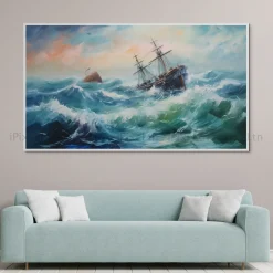 Tableau Toile Art Des Mers Et Bateaux IP-02215