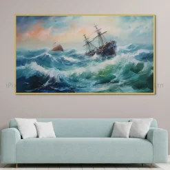 Tableau Toile Art Des Mers Et Bateaux IP-02215