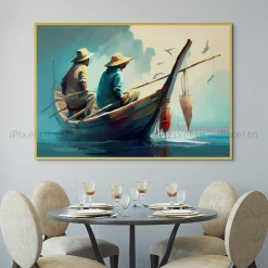 Tableau Toile Art Des Mers Et Bateaux IP-02217