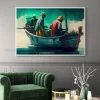 Tableau Toile Art Des Mers Et Bateaux IP-02218