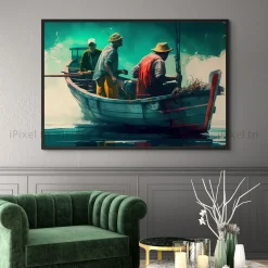 Tableau Toile Art Des Mers Et Bateaux IP-02218