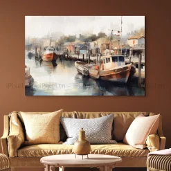 Tableau Toile Art Des Mers Et Bateaux IP-02219