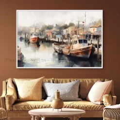 Tableau Toile Art Des Mers Et Bateaux IP-02219
