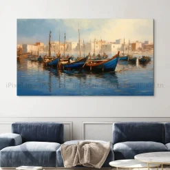 Tableau Toile Art Des Mers Et Bateaux IP-02221