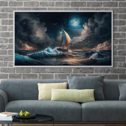 Tableau Toile Art Des Mers Et Bateaux IP-02224