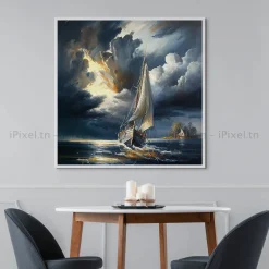 Tableau Toile Art Des Mers Et Bateaux IP-02225