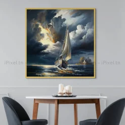 Tableau Toile Art Des Mers Et Bateaux IP-02225