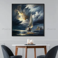 Tableau Toile Art Des Mers Et Bateaux IP-02225