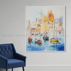 Tableau Toile Art Des Mers Et Bateaux IP-02226