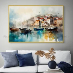 Tableau Toile Art Des Mers Et Bateaux IP-02227