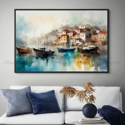 Tableau Toile Art Des Mers Et Bateaux IP-02227
