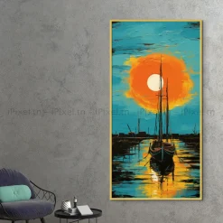 Tableau Toile Art Des Mers Et Bateaux IP-02228