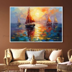 Tableau Toile Art Des Mers Et Bateaux IP-02233