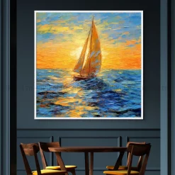 Tableau Toile Art Des Mers Et Bateaux IP-02236