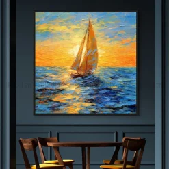 Tableau Toile Art Des Mers Et Bateaux IP-02236