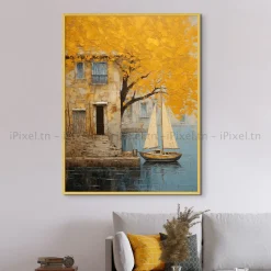 Tableau Toile Art Des Mers Et Bateaux IP-02240