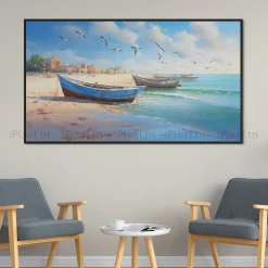 Tableau Toile Art Des Mers Et Bateaux IP-02243