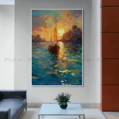 Tableau Toile Art Des Mers Et Bateaux IP-02254