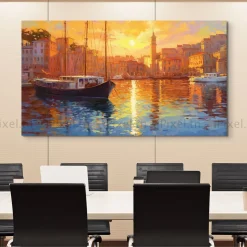 Tableau Toile Art Des Mers Et Bateaux IP-02258