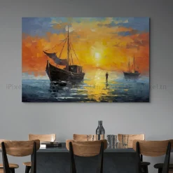 Tableau Toile Art Des Mers Et Bateaux IP-02261
