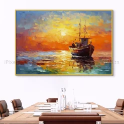 Tableau Toile Art Des Mers Et Bateaux IP-02262