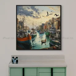 Tableau Toile Art Des Mers Et Bateaux IP-02265