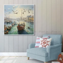 Tableau Toile Art Des Mers Et Bateaux IP-02273