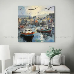 Tableau Toile Art Des Mers Et Bateaux IP-02274